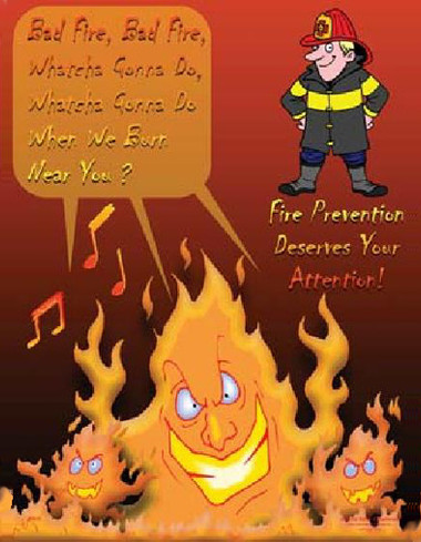 Fire Prevention Safety Posters in ENGLISH  pic 1