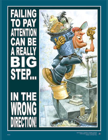 Pay Attention Safety Posters in ENGLISH  pic 1