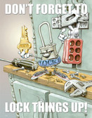 Lock Things Up Safety Posters in ENGLISH  pic 1