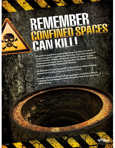 Confined Spaces Can Kill Posters in ENGLISH  pic 1