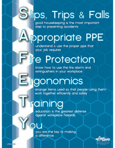 General Safety Posters in ENGLISH  pic 1