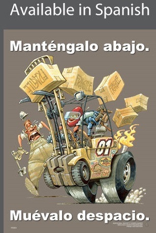 Forklift Driving Safety Poster in SPANISH  pic 1