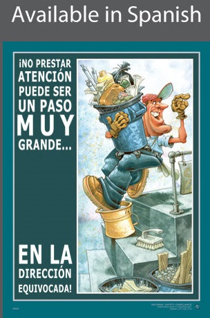 Pay Attention Safety Poster in SPANISH  pic 1