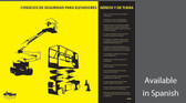 Aerial and Scissor Lift Safety Poster in SPANISH  pic 1