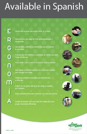Ergonomics Informational Poster in SPANISH  pic 1