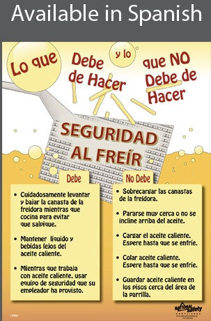 Fryer Safety Poster in SPANISH  pic 1