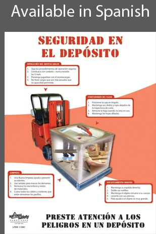 Warehouse Safety Poster in SPANISH  pic 1
