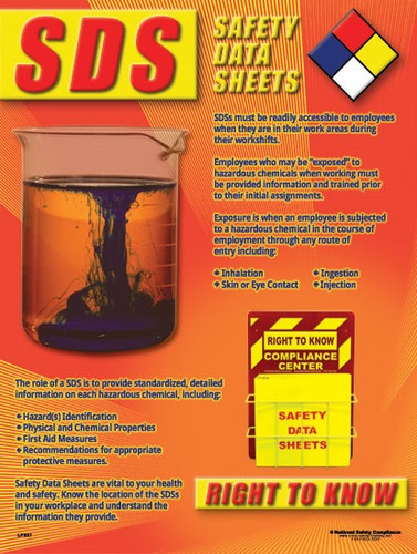 SDS Safety Posters in ENGLISH  pic 1