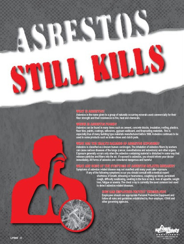 Asbestos Kills Safety Posters in ENGLISH  pic 1