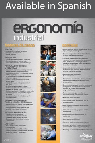 Industrial Ergonomics Safety Poster in SPANISH  pic 1