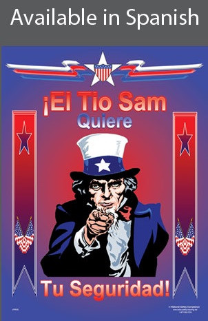 Uncle Sam Safety Poster SPANISH