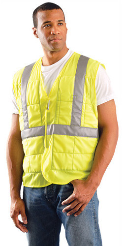 Occunomix Class II Cooling Vests, Lime w/ Silver Stripes  pic 1