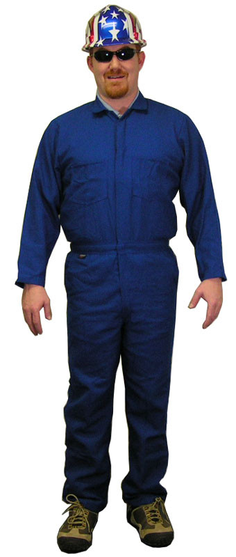 Indura Cotton Royal Blue Flame Resistant Coveralls