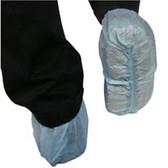 Polypropylene Shoe Covers, Blue Bottom View