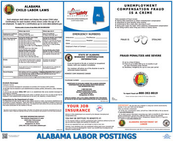 Alabama State Labor Law Poster