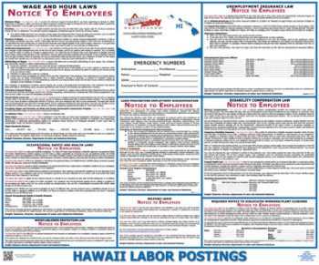 Hawaii State Labor Law Poster