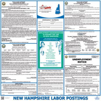 New Hampshire State Labor Law Poster 