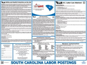 South Carolina State Labor Law Poster