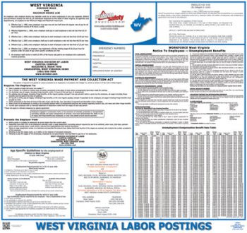 West Virginia State Labor Law Poster
