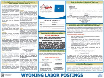 Wyoming State Labor Law Posters