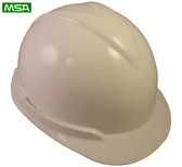 MSA Vangard II Helmet ~ White ~ View 01