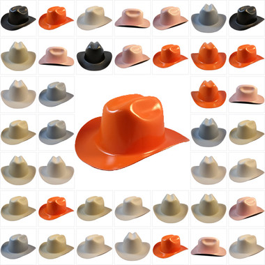 Details about   One Size Fits Extra Wide Brim Cowboy Style Hard Hat with Squeeze Lock Suspension 
