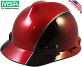 MSA Rally Cap V-Gard Hard Hats with Ratchet Suspension - Oblique View