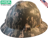 MSA FULL BRIM ACU Design Camouflage Hard Hats  - Oblique View