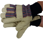 Premium Pigskin Gloves w/ Thinsulate Lining & Knit Wrists Pic 1