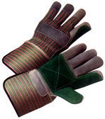 Double Palm Work Glove w/ Gauntlet Cuffs Pic 1