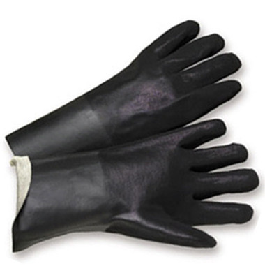 PVC Gloves 12 inch w/ Sandpaper Finish Pic 1