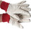 Cotton Red Line Gloves with Red Wrist Pic 1