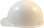 MSA Skullgard Cap Style White w/ STAZ ON Suspension Left