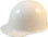MSA Skullgard Cap Style White w/ STAZ ON Suspension Oblique