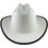 Outlaw Cowboy Hardhat with Ratchet Suspension White with Protective Edge