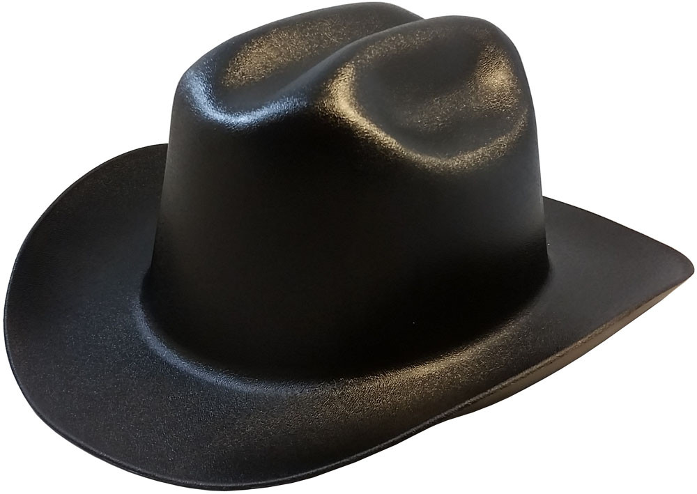black cowboy hard hat