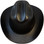 Outlaw Cowboy Hardhat with Ratchet Suspension Black op View