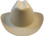 Outlaw Cowboy Hardhat with Ratchet Suspension Tan Front View