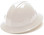Pyramex 4 Point Full Brim Style with RATCHET Suspension White - Oblique View