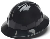 Pyramex 4 Point Full Brim Style with RATCHET Suspension Black - Oblique View