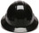 Pyramex 4 Point Full Brim Style with RATCHET Suspension Black - Front View