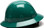 Pyramex 4 Point Full Brim Style with RATCHET Suspension Green - Side View
