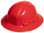 ERB Omega II Full Brim Hard Hats w/ Ratchet Red pic 1
