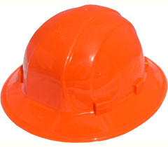 ERB Omega II Full Brim Hard Hats w/ Pin-Lock Orange pic 1