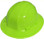 ERB Omega II Full Brim Hard Hats w/ Pin-Lock Hi Viz Lime pic 1