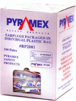 Pyramex Reusable Ear plugs with Cords (100 per box) # RP2001 pic 1