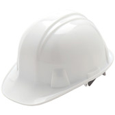 Pyramex 4 Point Cap Style Hard Hats with RATCHET Suspension White
Oblique View