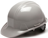 Pyramex 4 Point Cap Style Hard Hats with RATCHET Suspension Gray - Oblique View