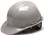 Pyramex 4 Point Cap Style Hard Hats with RATCHET Suspension Gray - Oblique View