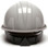 Pyramex 4 Point Cap Style Hard Hats with RATCHET Suspension Gray